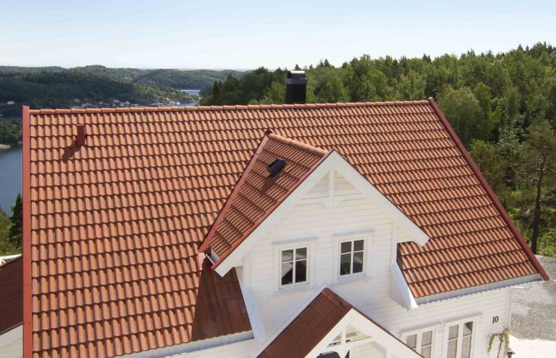 1. Lagga Tegeltak Shingel Betongpannor.