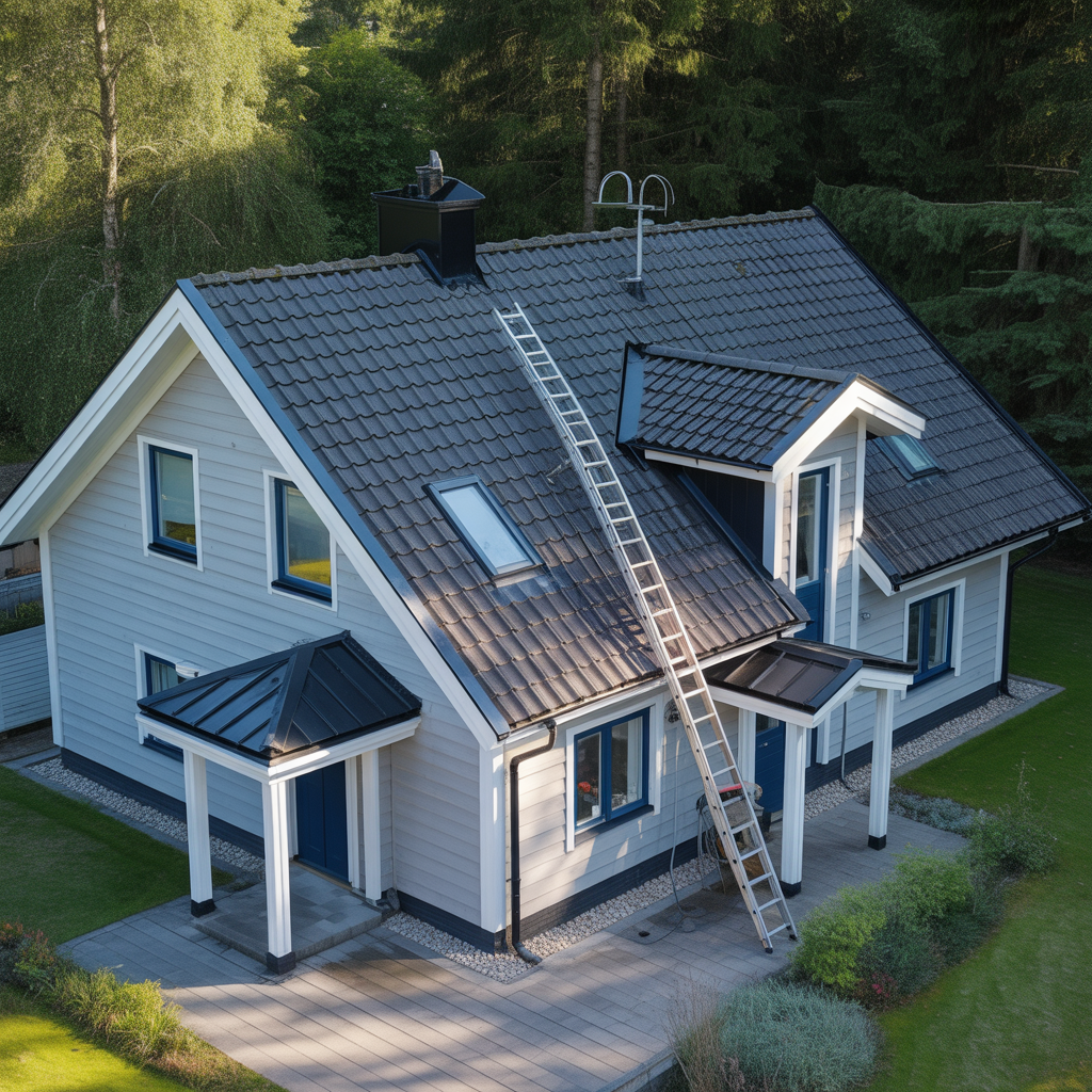 10.Sa rengor du taket pa ett sakert satt