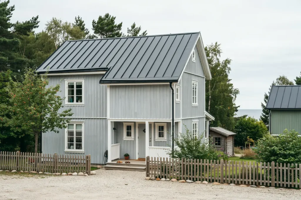listt ckning av pl ttak p sommarstuga i klagshamn bunkeflostrand